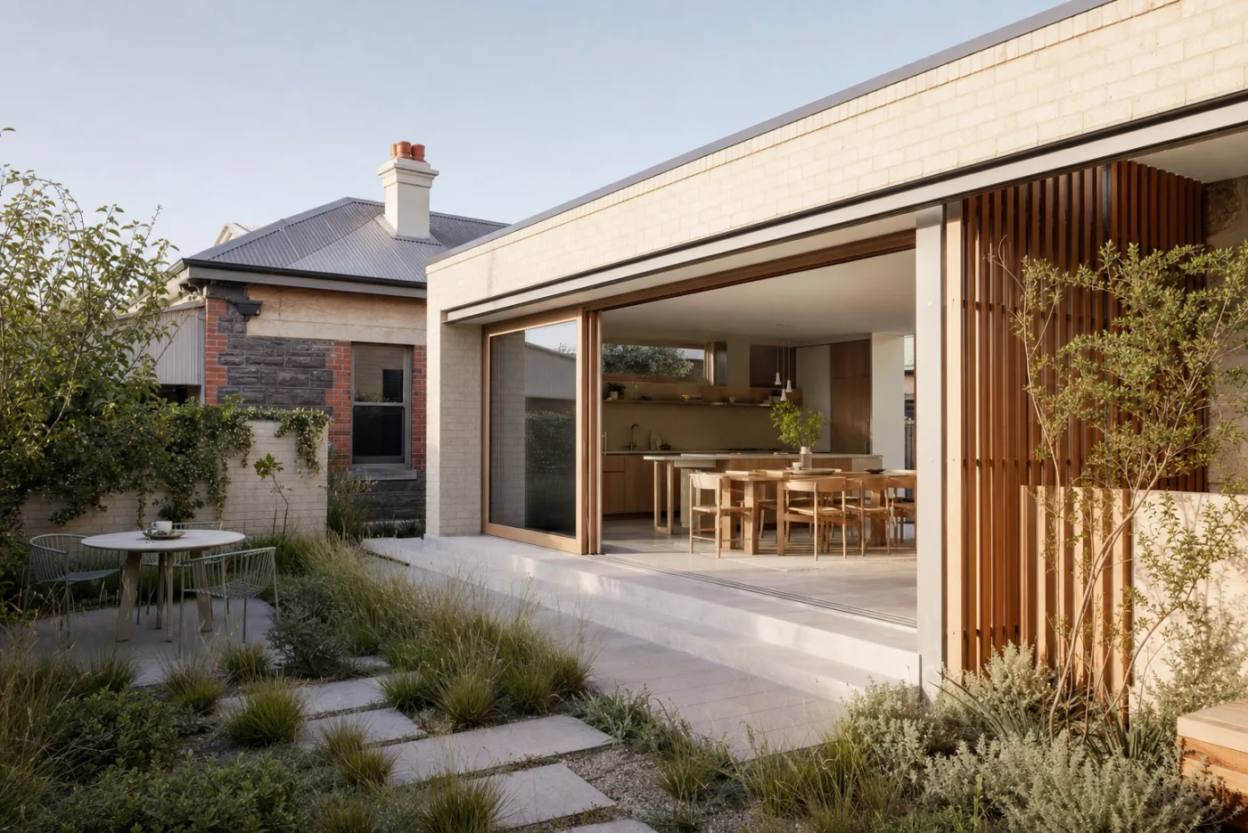 Modern extension to a South Australian character home